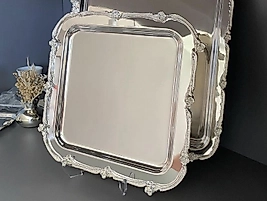 GÜMÜŞ MİCRON KAPLAMA SUNUM TEPSİ ADET