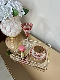 Tek kişilik pirinç kenarlı tepsi adet