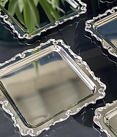 Gümüş micron kaplama istiridye tepsi adet