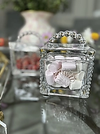 İstiridye model kare cam kavanoz